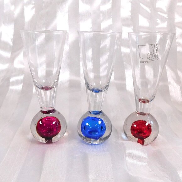 Circleware Lot of Six Mutlicolor Shot Glasses - Picture 4 of 7